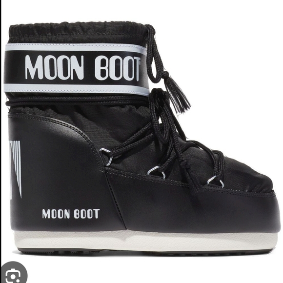 Moon Boot Low Icon 2 boots Moon Boota Low Icon Snow Boots Black White - Picture 12 of 12